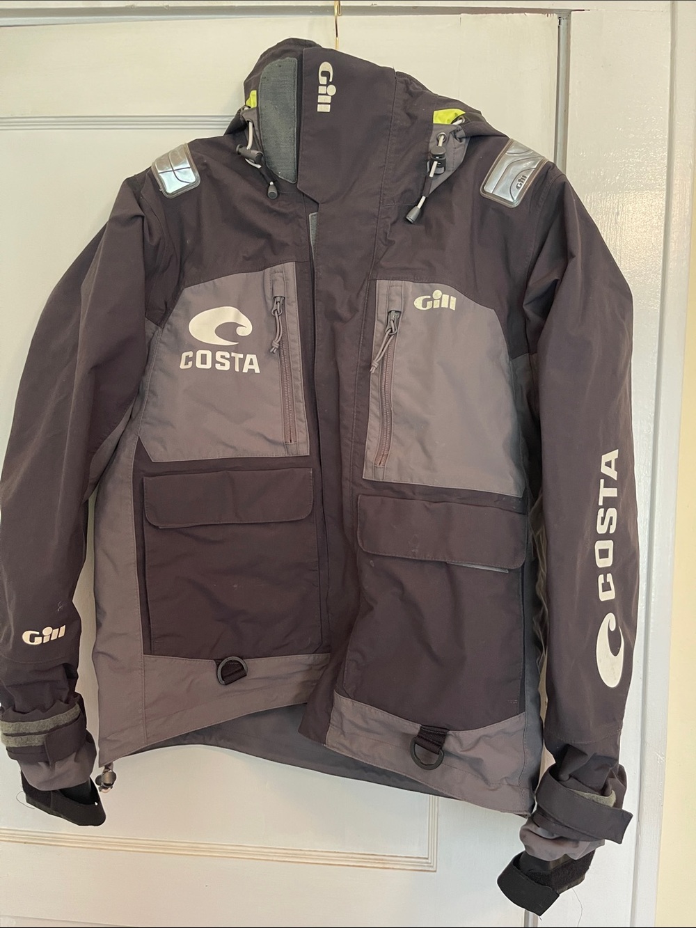 Costa x Gill Men's Gray Two-Tone Waterproof Sailing Raincoat